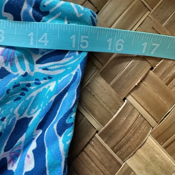 Lilly Pulitzer Noa Strapless Maxi Dress Blue Floral - Picture 9 of 12